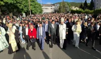 (FOTO) Nik&scaron;ić u znaku Svetog Vasilija: Vi&scaron;e od 20.000 vjernika u Svetovasilijevskoj litiji