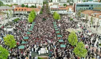 (FOTO) Nik&scaron;ić u znaku Svetog Vasilija: Vi&scaron;e od 20.000 vjernika u Svetovasilijevskoj litiji