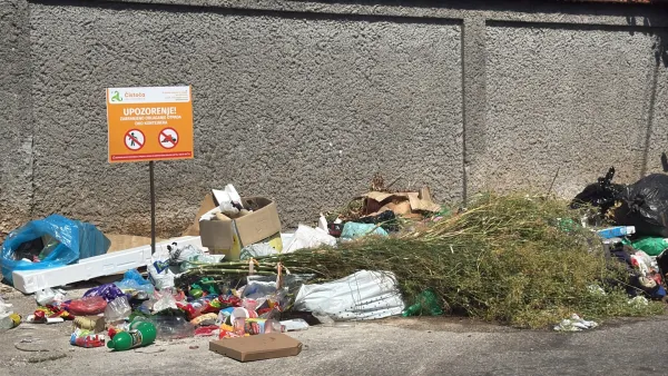 (FOTO/ VIDEO) Kućne kante lijek za "divlje" deponije u Maslinama