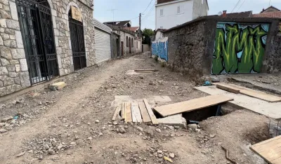 Градилиште Улице Сава Лубарде на којем се касни са радовима 