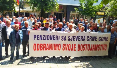 Протест пензионера у Бијелом Пољу