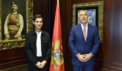 Milo&scaron; Karadaglić i Milo Đukanović