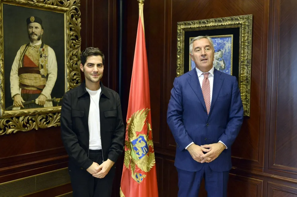 Milo&scaron; Karadaglić i Milo Đukanović