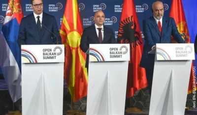 Вучић, Ковачевски и Рама (ФОТО: РТС)