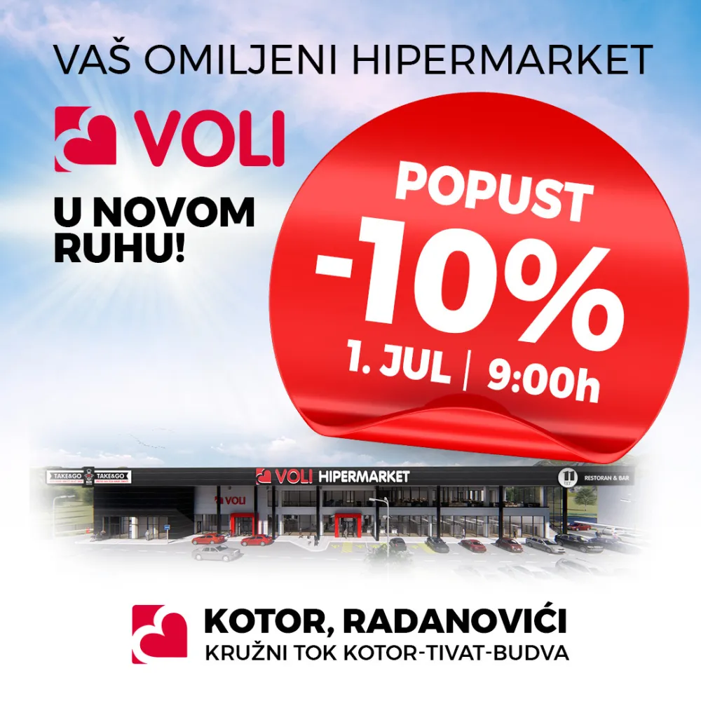 Novi hipermarket Kotor