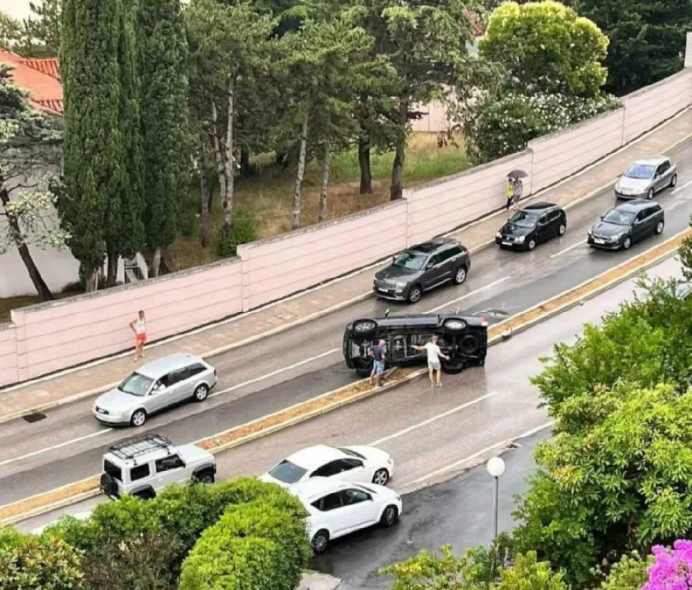 Nezgoda u Bečićima (Foto: RTV Budva)