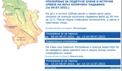 FOTO: RHMZ/SCREENSHOT