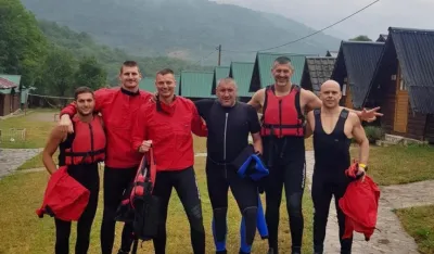Jokić na raftingu