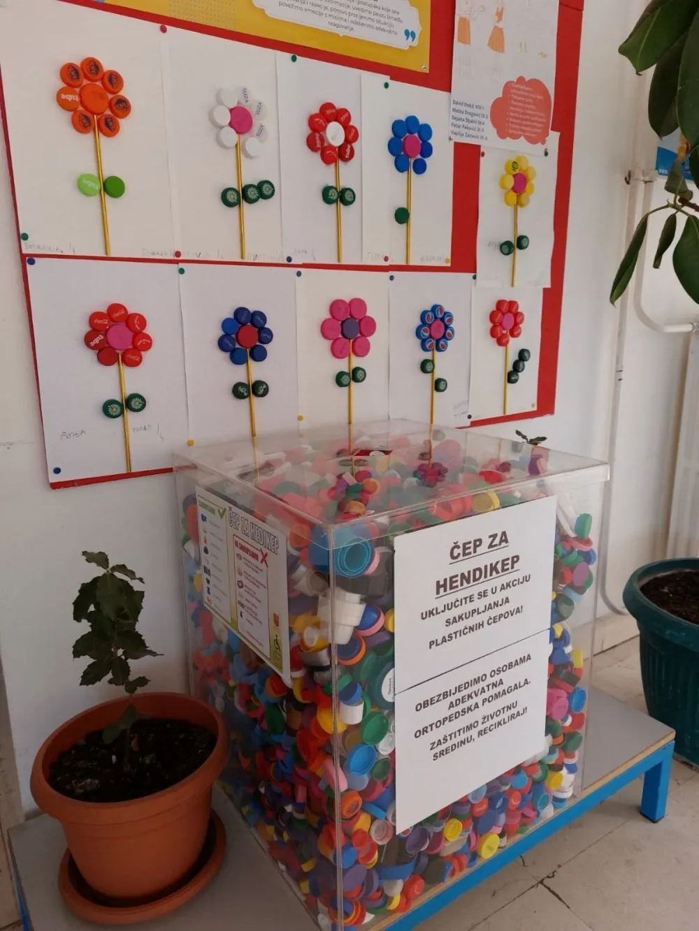 Humanitarna akciјa u O&Scaron; &bdquo;DR Dragi&scaron;a Ivanović&rdquo;: Sakupili 120 kilograma čepova