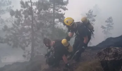 Izvor: Požar, Divčibare (FOTO: N1)<br>