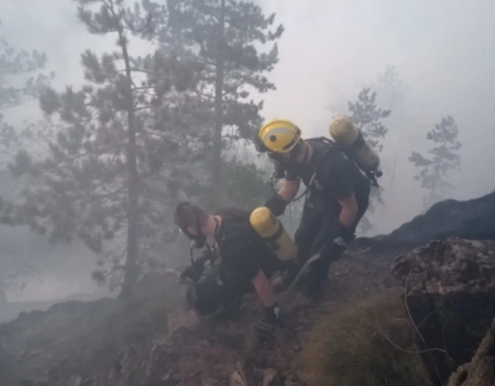 Izvor: Požar, Divčibare (FOTO: N1)<br>