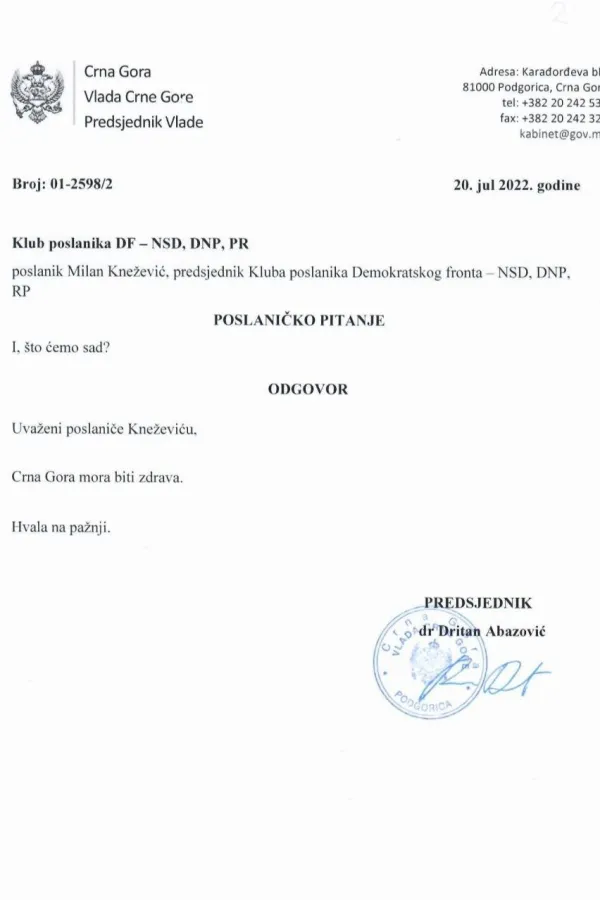 Foto: Vlada