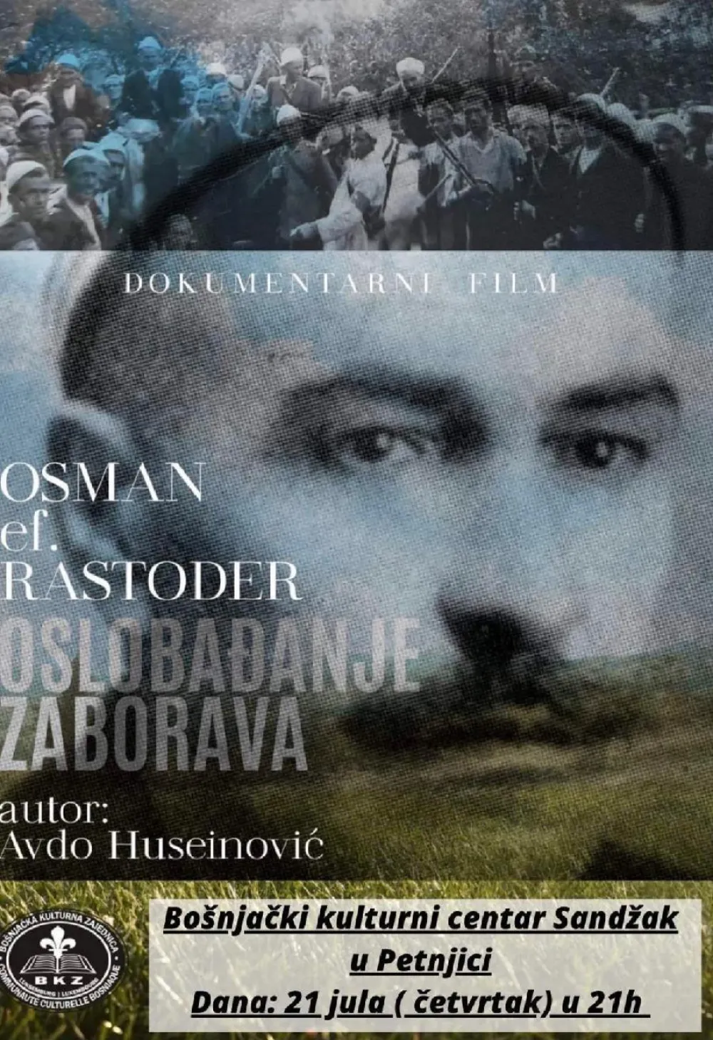 Plakat za film o Osmanu Rastoderu