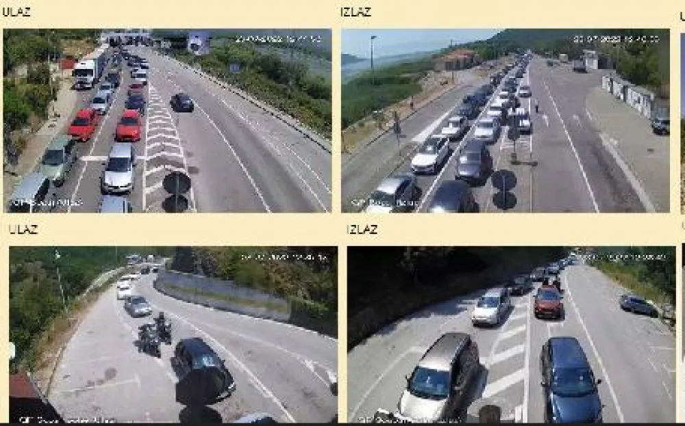 Sa graničnih prelaza foto: kamere MUP-a