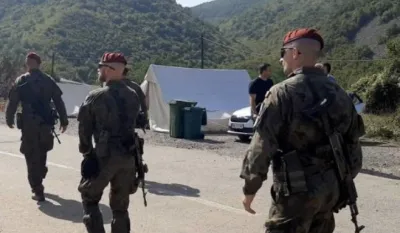 Припадници Кфора на Јарињу