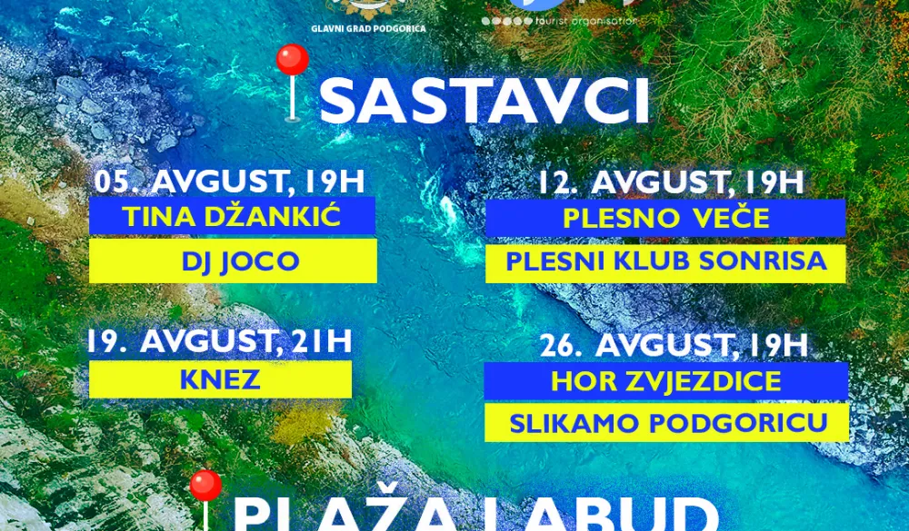 Ajmo na Moraču od 5. do 26. avgusta
