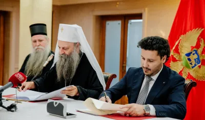 Joanikije, Porfirije i Abazović