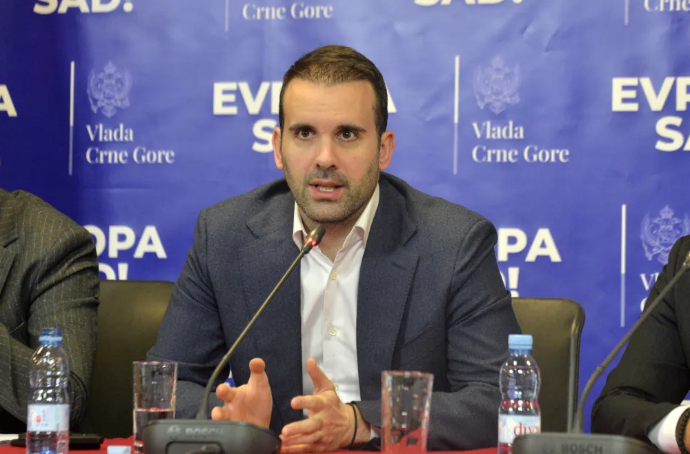 Konferencija ministarstva finansija, Milojko Spajic,Ministarstvo finansija, Montenegro works, MFSS, MW, Filip Radulovic, Jovan Gosovic, Milojko Spajic, Branko Krvavac, direktor, ministar