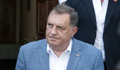Milorad Dodik u manastiru Zdrebaonik