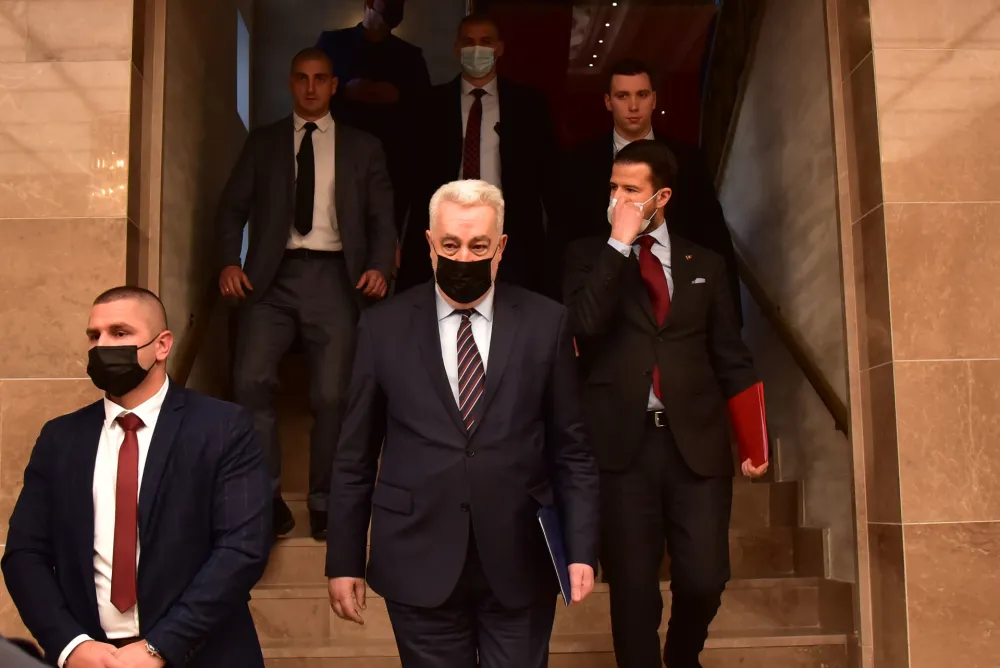 Zdravko Krivokapic, Sjednica skupstine Crne Gore