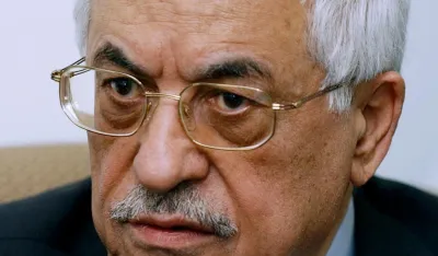 Mesto: Ramala<br>Datum: 13.04.2005<br>Dogadjaj: predsednik palestinske uprave Mahmud Abas na sastanku sa predstavnikom EU za Bliski istok Markom Oteom u Ramali<br>Licnosti: Mahmoud Abbas<br>