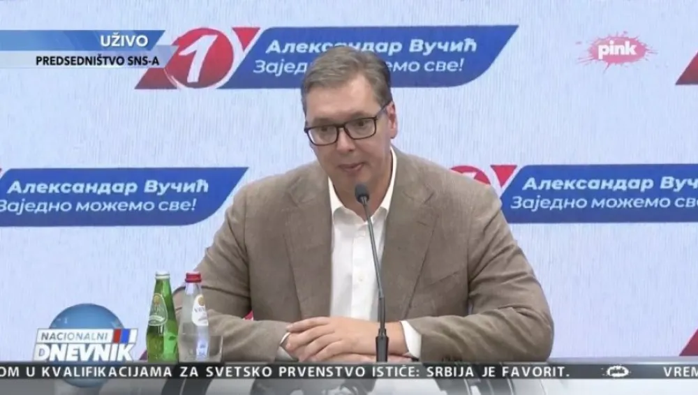 Aleksandar Vučić posle sjednice Predsjedni&scaron;tva SNS-a