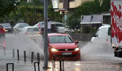 (VIDEO/FOTO) Jaka ki&scaron;a u CG: Moguće olujno vremenske nepogode