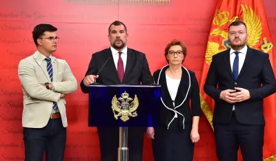 Demokrate, Danilo &Scaron;aranović, Dragan Krapović, Zdenka Popović, Momo Koprivica