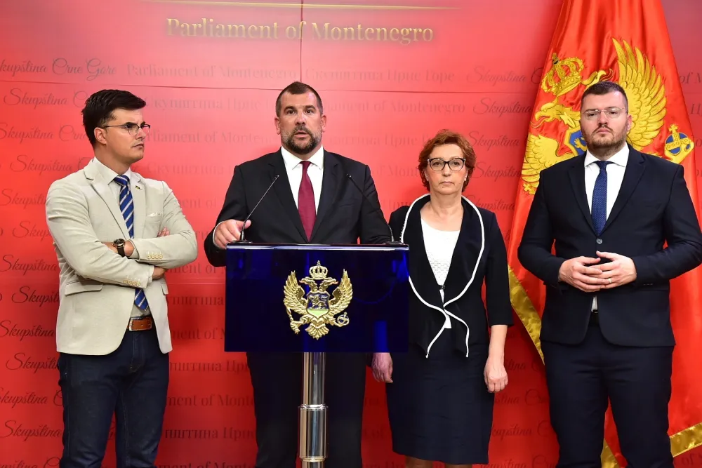 Demokrate, Danilo &Scaron;aranović, Dragan Krapović, Zdenka Popović, Momo Koprivica