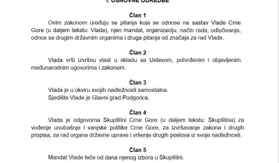 MJU: Objavljen program javne rasprave-Nacrt zakona o Vladi
