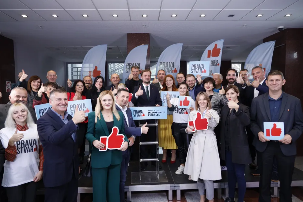 Predata lista &bdquo;Prava stvar, koalicija Da pobijede Pljevlja &ndash; DPS, BS, SD, SDP&ldquo;