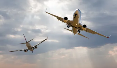 Sudar dva aviona, ilustracija