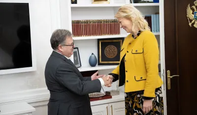 Danijela Đurović sa&nbsp;Kristijanom Timonijeom