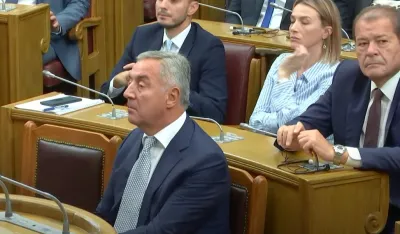 Milo Đukanović danas u Skup&scaron;tini
