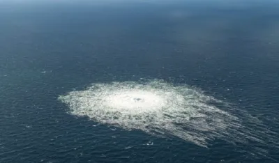 POVR&Scaron;INA BALTIČKOG MORA UZAVRELA ZBOG CURENJA GASA/ - FOTO: PRINTSKRIN<br>