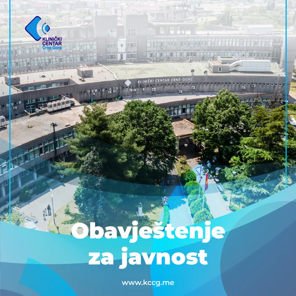 KCCG: Apel građanima, vozilo Hitne pomoći ne može da priđe Urgentnom centru