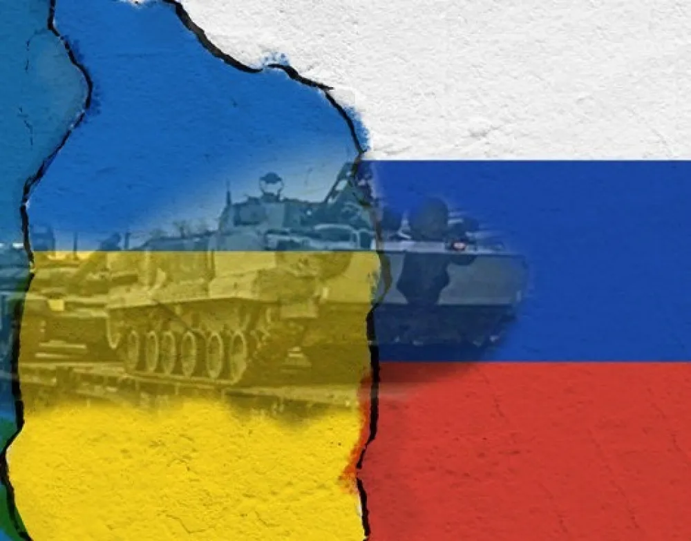 zastave Rusija - Ukrajina