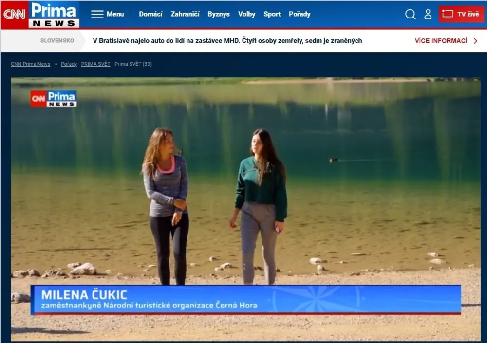 Crna Gora u če&scaron;kim medijima