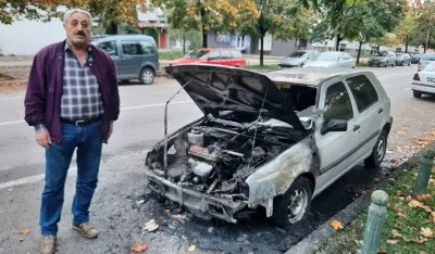 Nik&scaron;ićaninu Miodragu Dragu &Scaron;apuriću zapaljeno vozilo