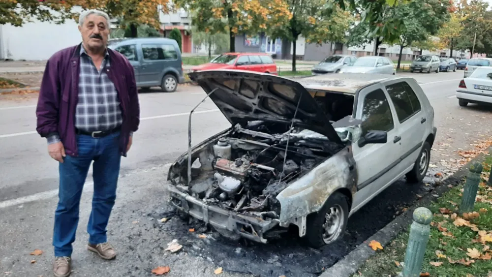 Nik&scaron;ićaninu Miodragu Dragu &Scaron;apuriću zapaljeno vozilo