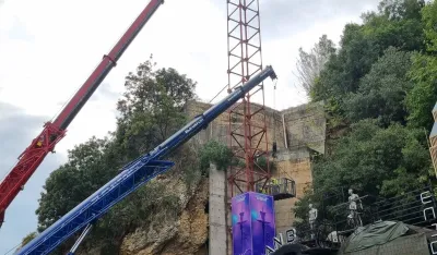 Uklonjena konstrukciјa panoramskog lifta uz zidine Starog grada: Atrakciјa koјa 15 godina niјe realizovana