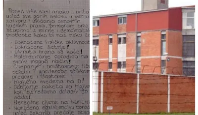 Pismo pritvovenika iz UIKS-a