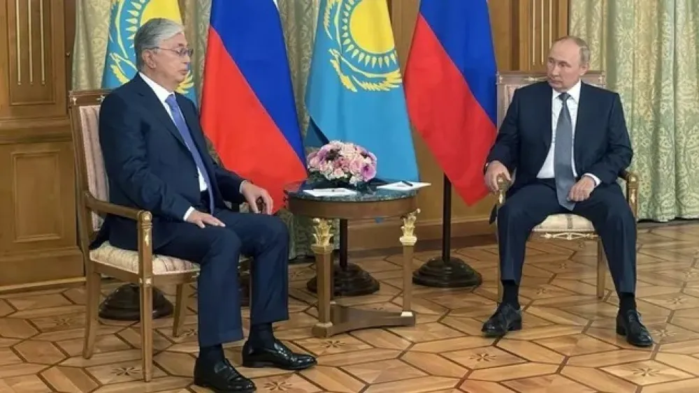 Kasim Tokaјev i Vladimir Putin