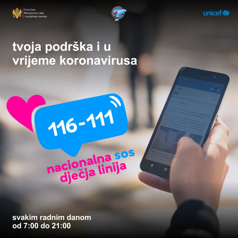 UNICEF: CG se bori s ograničenom dostupno&scaron;ću usluga podr&scaron;ke djeci