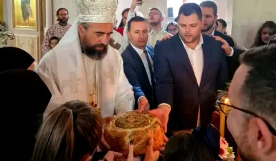 Kovačević i Vuković na slavi u Manastiru Svetog apostola Luke