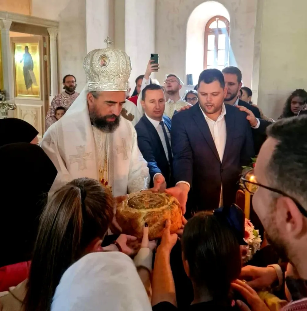 Kovačević i Vuković na slavi u Manastiru Svetog apostola Luke