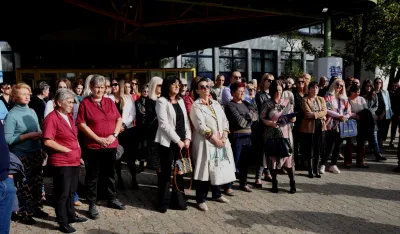 Protest profesora Gimnaziјe "Stoјan Cerović" u Nik&scaron;iću