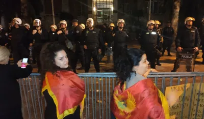 Policija ispred Skup&scaron;tine