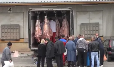 Са једне од подјела јагњећег меса