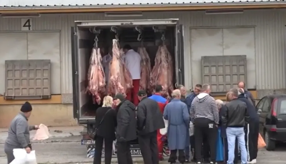 Са једне од подјела јагњећег меса